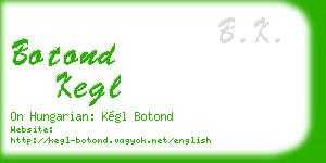 botond kegl business card